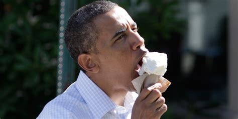 10 Things Obama Can Teach Us About Eating Ice Cream (PHOTOS)