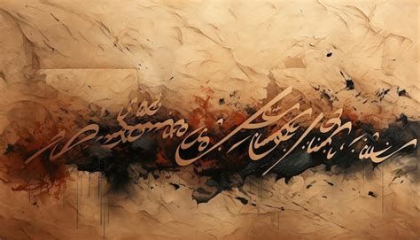 Premium Photo | Envision a piece of Middle Eastern calligraphy the ...