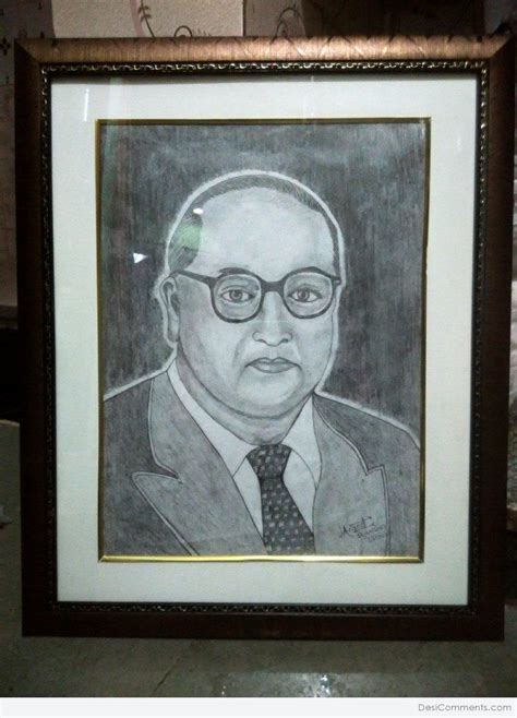 B. R. Ambedkar Pencil Sketch - Desi Comments