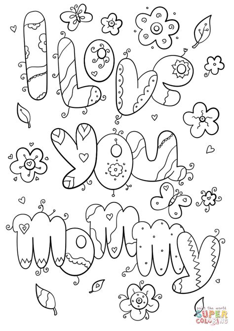 I Love You Mommy coloring page | Free Printable Coloring Pages