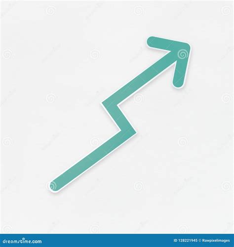 Growth Arrow Icon Isolated on White Stock Illustration - Illustration of icon, analytics: 128221945