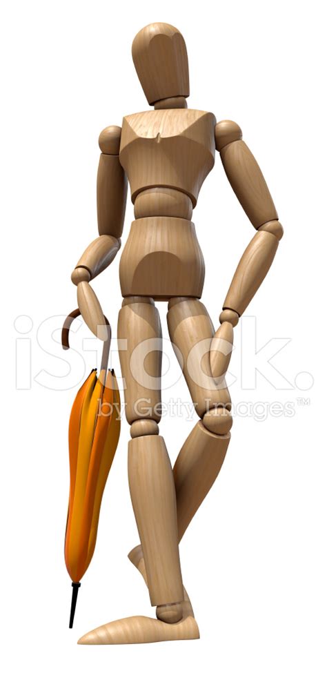 Posing Wooden Manikin With Umbrella. Stock Photo | Royalty-Free | FreeImages