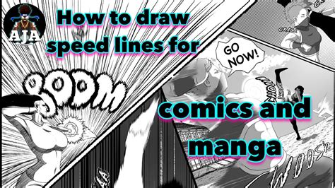 How to draw speed lines for comics and manga - YouTube