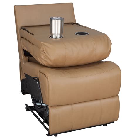 RecPro Charles 22" RV Recliner and Drop Down Comfort Console w/ Cup Holders - RecPro