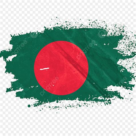 Vintage Bangladesh Flag In Brush Stroke, Vintage Bangladesh Flag, Bangladesh Flag, Bangladesh ...