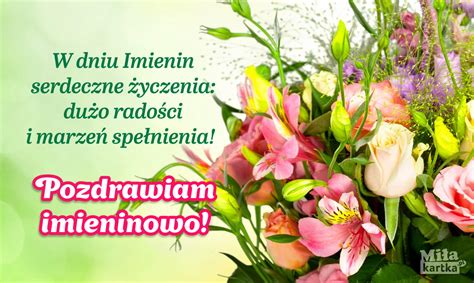 Imieninowe życzenia dla Ciebie! ⋆ Imieniny ⋆ E-kartki z życzeniami na ...