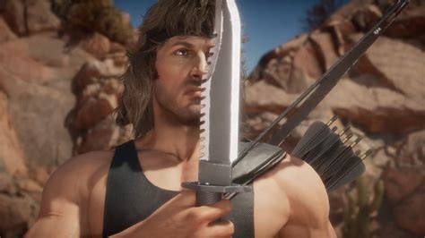 Mortal Kombat 11 Rambo gameplay trailer shows he's not just another gun guy