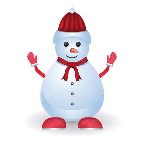 Cute Christmas Snowman Clipart PNG Images, Christmas Snowing Day Snowman Cute Free Download ...
