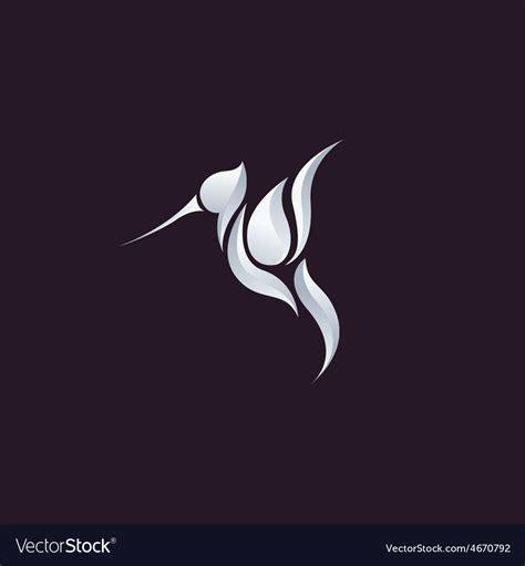 Hummingbird logo Royalty Free Vector Image - VectorStock