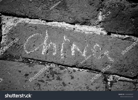 Graffiti On Great Wall China Stock Photo 1243369537 | Shutterstock