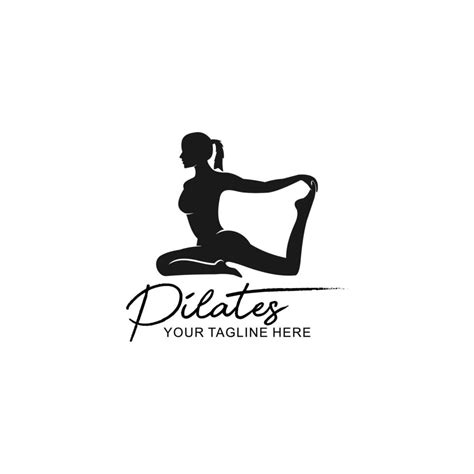 Pilates Logo - vector illustration, pilates emblem design on a white ...