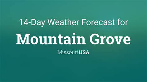 Mountain Grove, Missouri, USA 14 day weather forecast