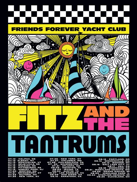 Fitz and The Tantrums Summer Tour 2024 Poster – Fitz & The Tantrums