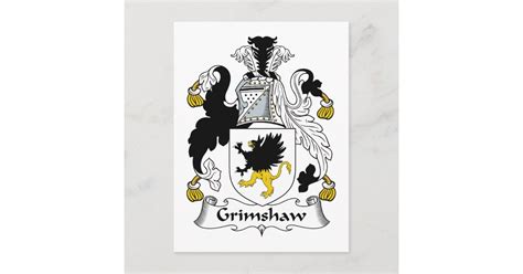 Grimshaw Family Crest Postcard | Zazzle