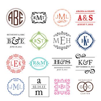 Custom Address Stamps | Monogram Address Stamps