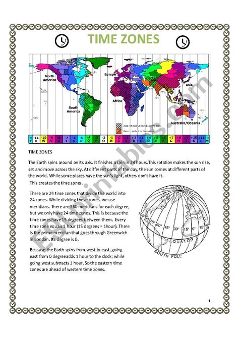 Global Geography Worksheets 6 Time Zones Geography Worksheets Time | Images and Photos finder