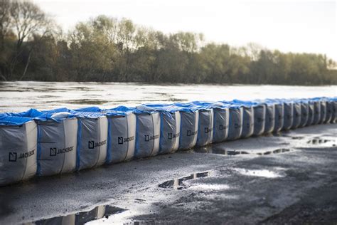 UK Environment Agency Stockpile the New HESCO Flood Barrier