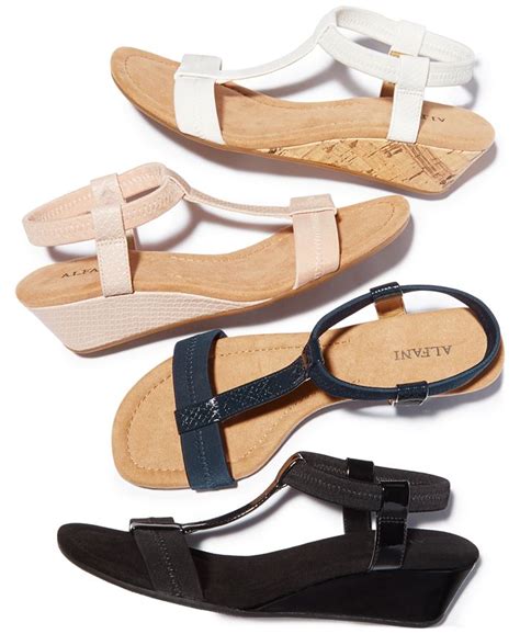 Alfani Women's Step 'N Flex Voyage Wedge Sandals, Created for Macy's & Reviews - Sandals - Shoes ...