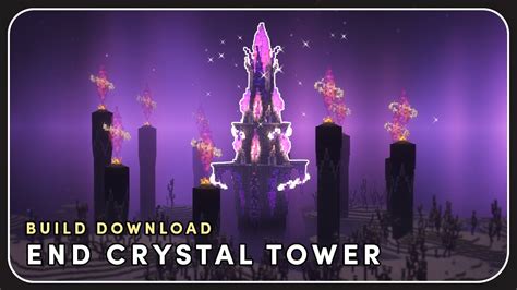 End Crystal Tower (with schematic download) | Minecraft Build Showcase - YouTube