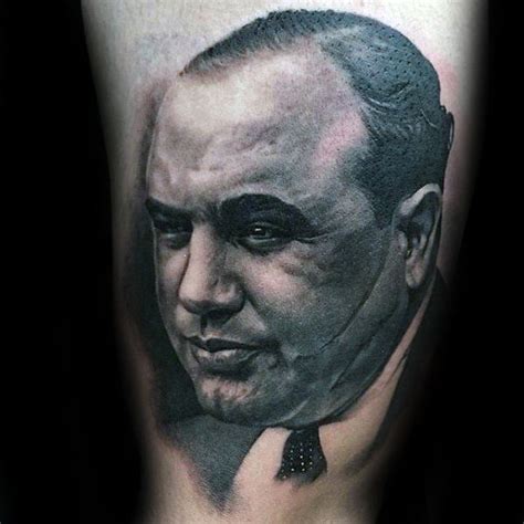 50 Al Capone Tattoos For Men - Gangster Design Ideas