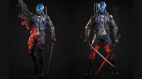 3D model Cyberpunk Samurai Character VR / AR / low-poly rigged | CGTrader