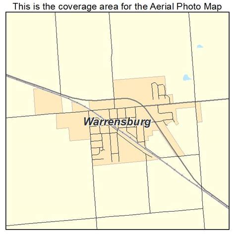 Aerial Photography Map of Warrensburg, IL Illinois