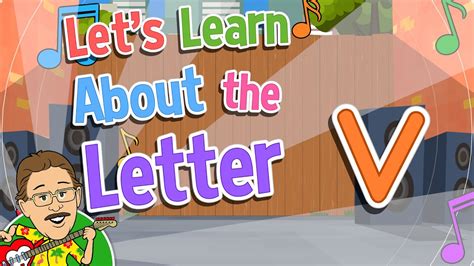 Let's Learn About the Letter v | Jack Hartmann Alphabet Song - YouTube