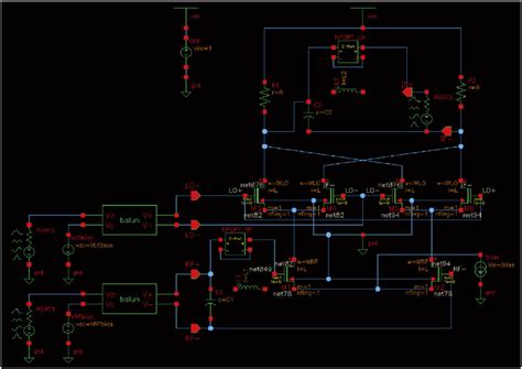 Schematic design of double-balanced mixer. | Download Scientific Diagram