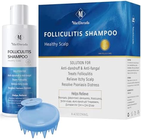 Amazon.com: MielDorada Folliculitis Shampoo, Seborrheic Dermatitis ...