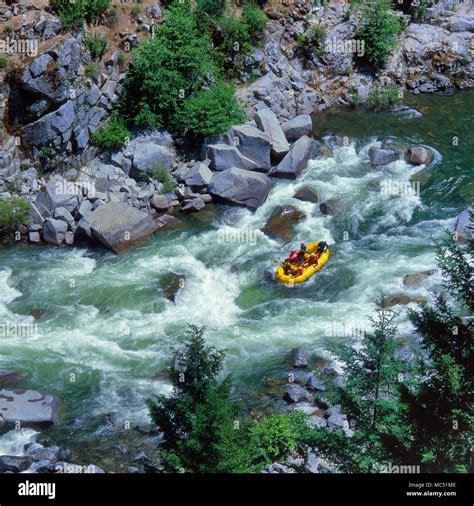 Whitewater Rafting, Salmon River, Klamath National Forest, Siskiyou County, California Stock ...