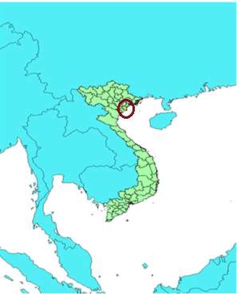 Location of Thai Binh province | Download Scientific Diagram