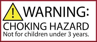 Warning labels on toys remind guardians and care givers to keep certain toys out of small ...