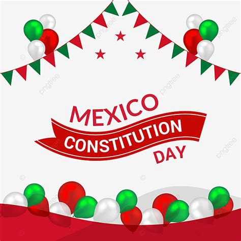 Constitution Day Vector PNG Images, Mexico Constitution Day Celebration ...