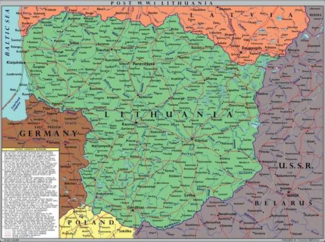 100 years ago - Lithuania's eastern border agreed as far as Maladzyechna : r/MapPorn