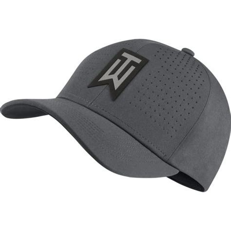 NEW Nike Tiger Woods AeroBill Classic 99 Perforated Dark Gray Fitted M/L Hat/Cap - Walmart.com ...