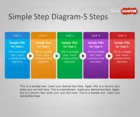 Free Simple Step Diagram for PowerPoint