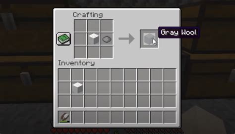 How To Make A Gray Wool: Minecraft Recipe