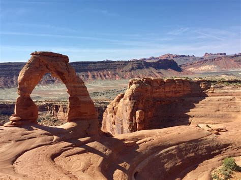 Delicate Arch landmark at Arches National Park in southern Utah (April 2017) - Photo taken by ...