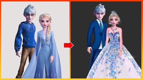 Frozen: Elsa Frozen And Jack Frost Glow Up In Wedding - Elsa And Jack Frost Get Married - YouTube