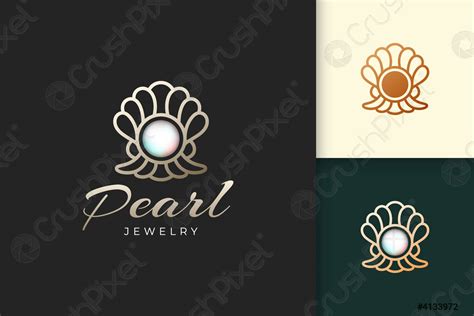 Luxury pearl logo represent jewelry or gem fit for hotel - stock vector 4133972 | Crushpixel