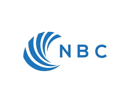 NBC letter logo design on white background. NBC creative circle letter ...