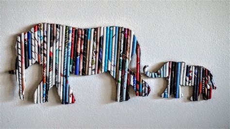 DIY Handmade Wall Decor using Cardboard, Home Decor Wall Art |Elephant Wall Hanging, Art and Craft