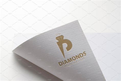 P Diamond Logo | Illustrator Templates ~ Creative Market