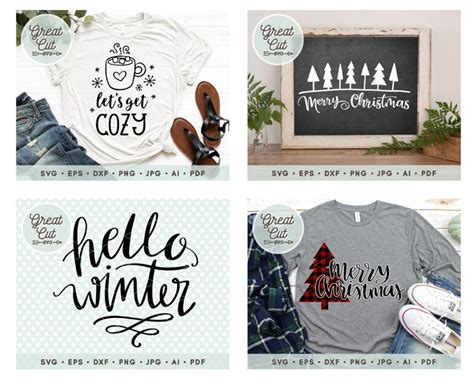 Christmas Svg Bundle Christmas Svg Files for Cricut | Etsy