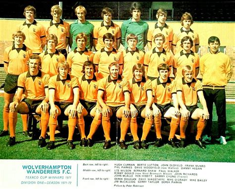 Wolves team photo sesongen 1971/72 | Wolverhampton wanderers, Team photos, Wolf team