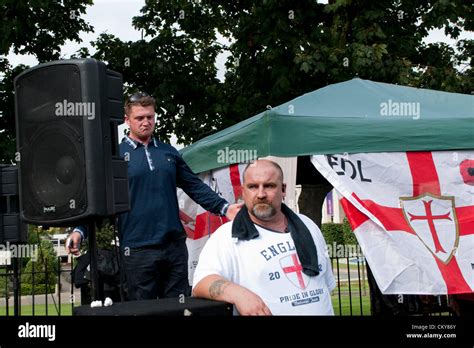 London, UK. 01/09/12. Leader of the EDL, Stephen Yaxley-Lennon aka ...