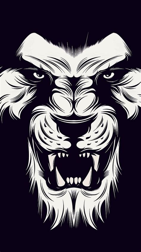 Angry Lion, White Paint, animal, wild, HD phone wallpaper | Peakpx