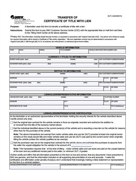 DMV REG 262 Form Vehicle Vessel Transfer And Reassignment Form ...