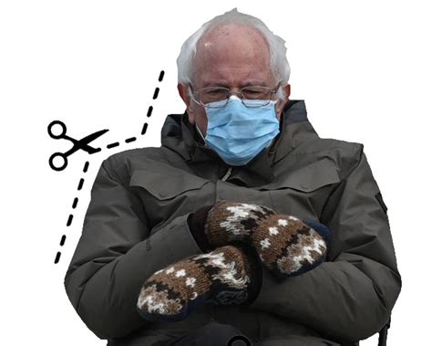 Bernie Sanders cutout image for your memes - Morse Design