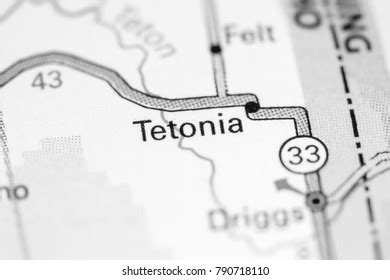 Tetonia Idaho Usa On Map Stock Photo 790718110 | Shutterstock